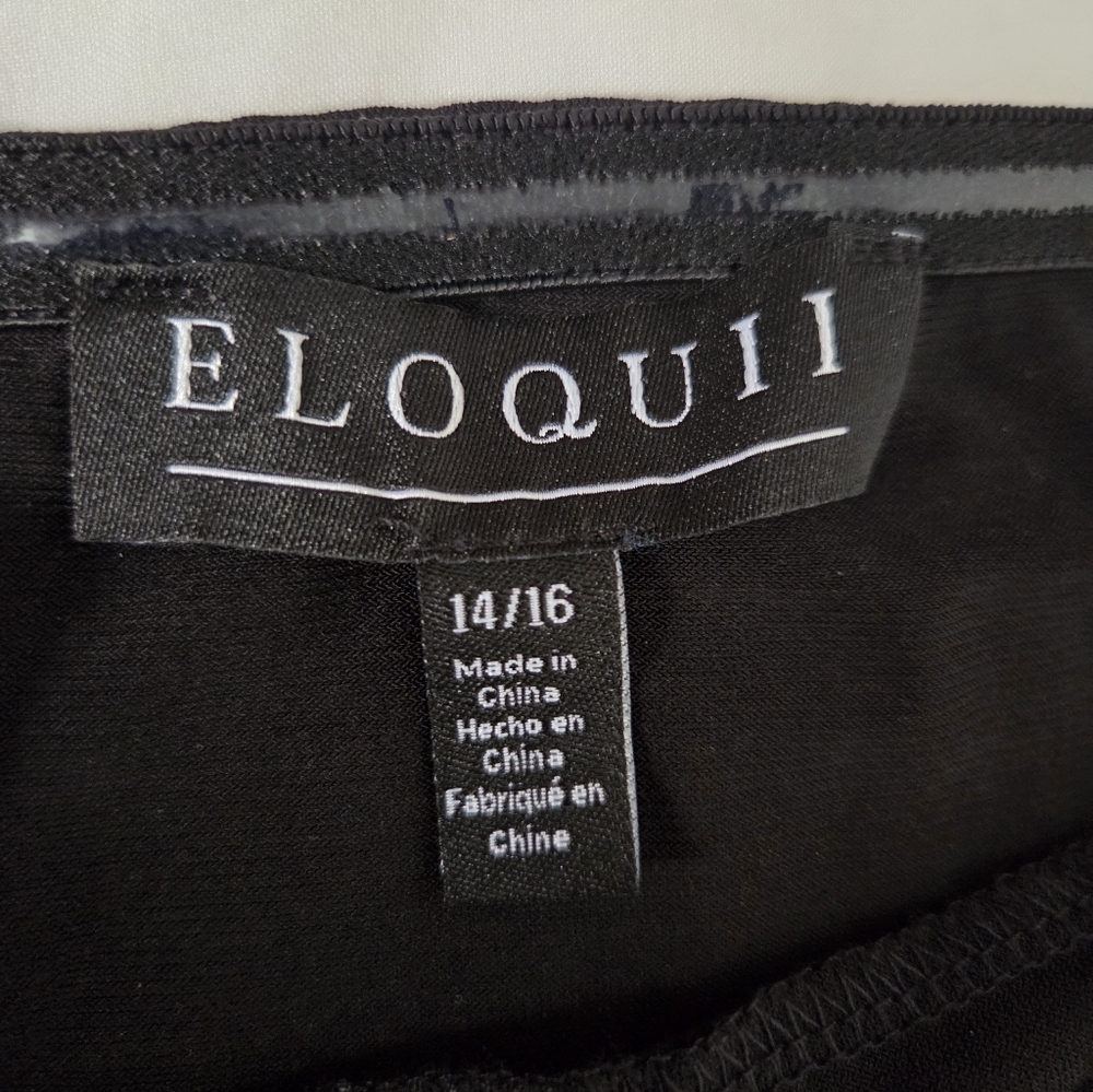 Eloquii Black Off-Shoulder Top - Picture 2 of 3